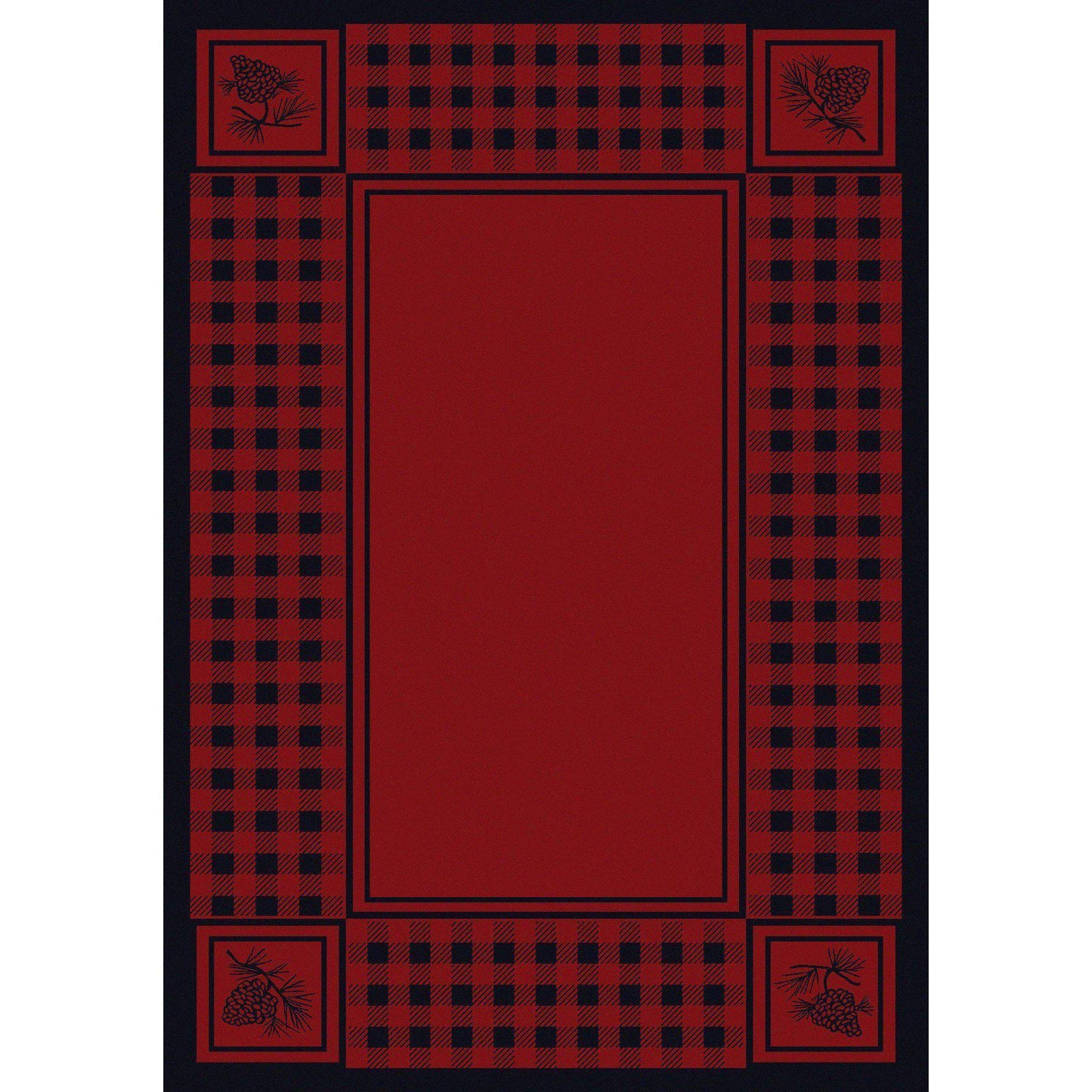 Forest Refuge Rug – Red – lifestyle