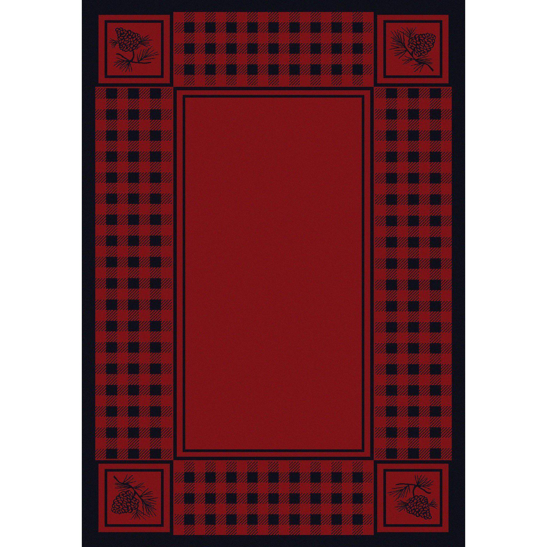 Forest Refuge Rug – Red – lifestyle