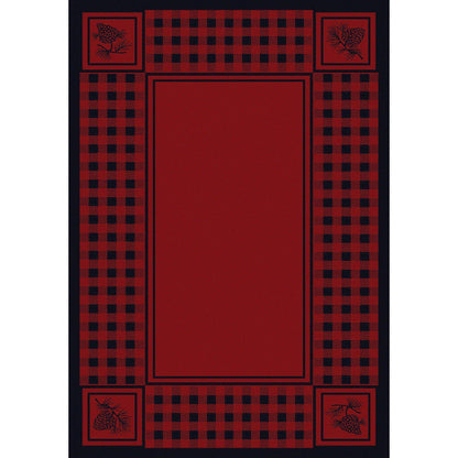Forest Refuge Rug – Red – lifestyle