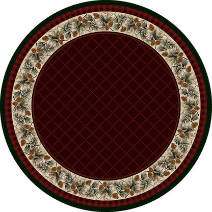 Forever Green Rug – Garnet – pattern detail