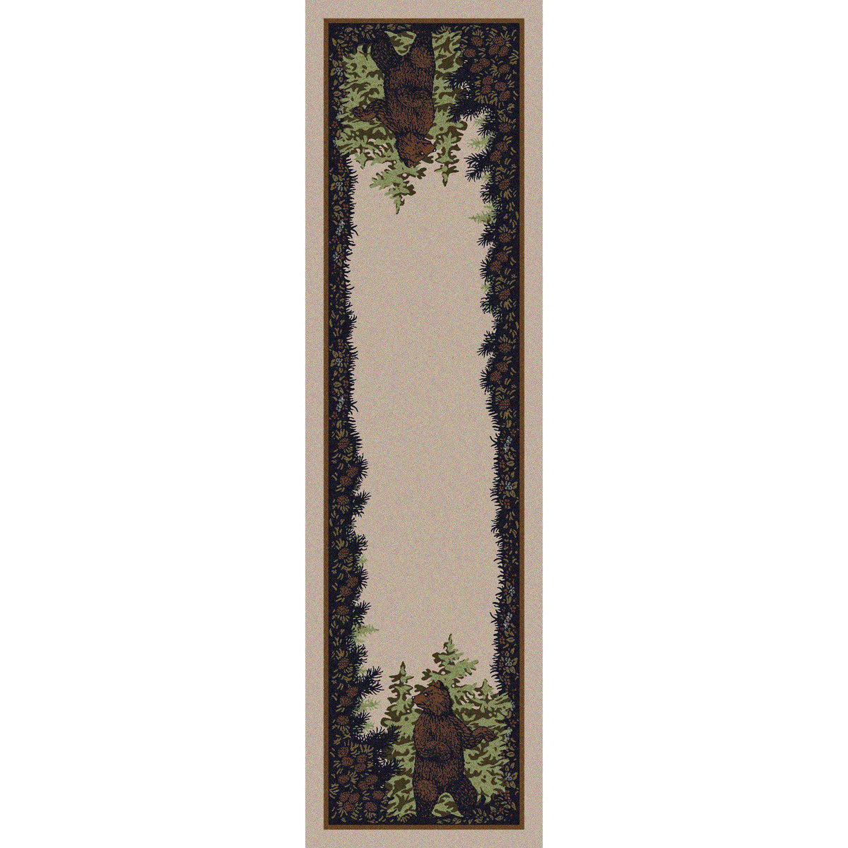 Fraternal Bears Rug – Green – alternate view