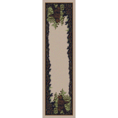Fraternal Bears Rug – Green – alternate view
