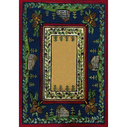 Going Through The Pines Rug – close up