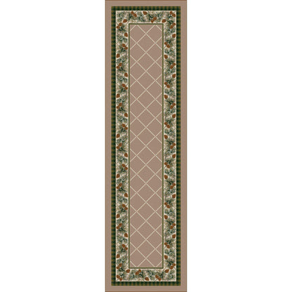 Green Forest Rug – Light Sandstone – alternate view