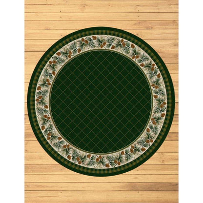 Green Pines Rug – Pine – pattern detail