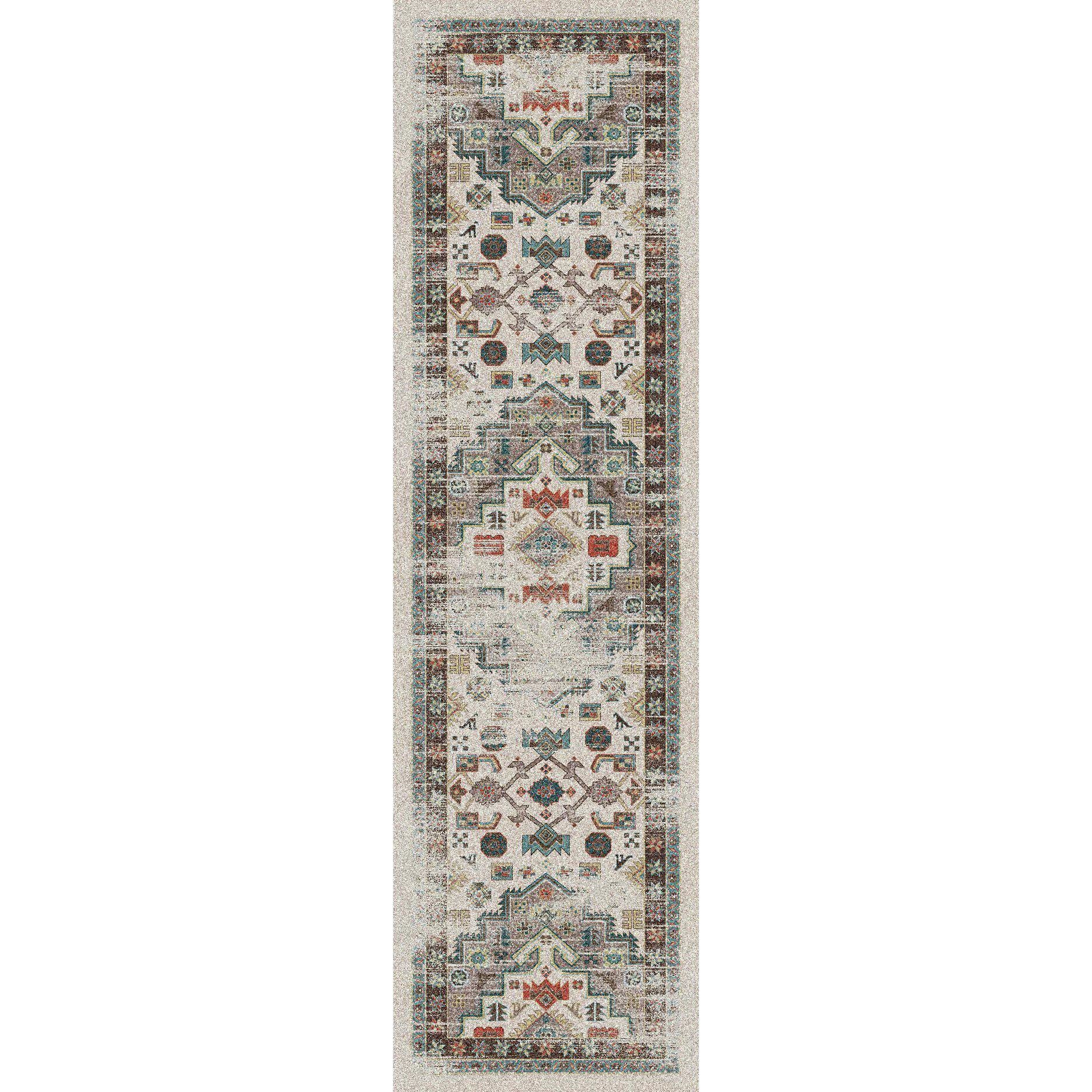 Hanging Gardens OKA Rug – Light Distressed – close up