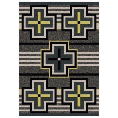 Hunter Rug – Gray – pattern detail