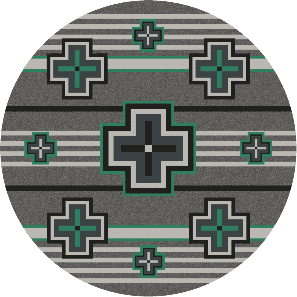 Hunter Rug – Jade – pattern detail