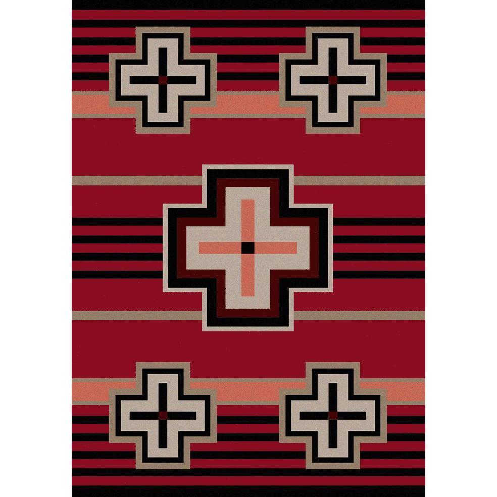 Hunter - Red-CabinRugs Southwestern Rugs Wildlife Rugs Lodge Rugs Aztec RugsSouthwest Rugs