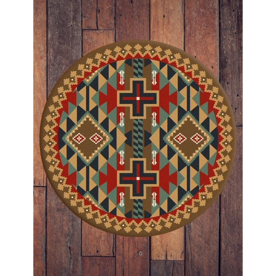 Keep It In The Tribe-CabinRugs Southwestern Rugs Wildlife Rugs Lodge Rugs Aztec RugsSouthwest Rugs