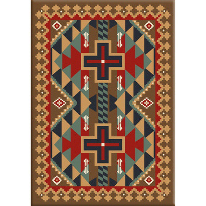 Keep It In The Tribe-CabinRugs Southwestern Rugs Wildlife Rugs Lodge Rugs Aztec RugsSouthwest Rugs