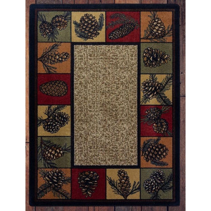 Kin Cones OKA Rug – Rustic – lifestyle