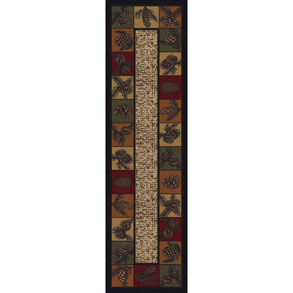 Kin Cones OKA Rug – Rustic – close up