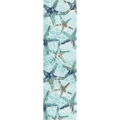 Lagoon Reef Rug – Aqua – alternate view
