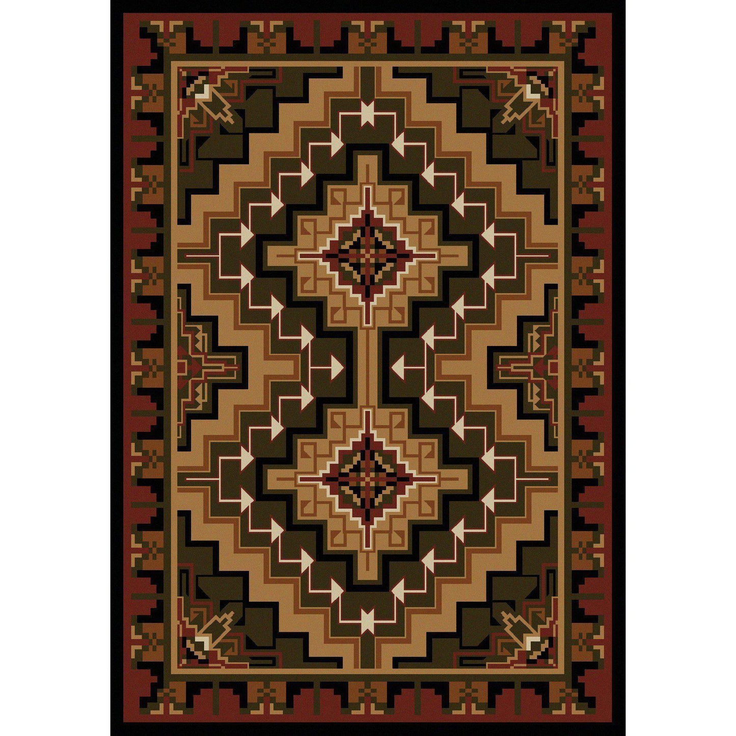 Land Of The Hills Rug – Red – lifestyle
