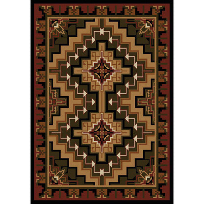 Land Of The Hills Rug – Red – lifestyle