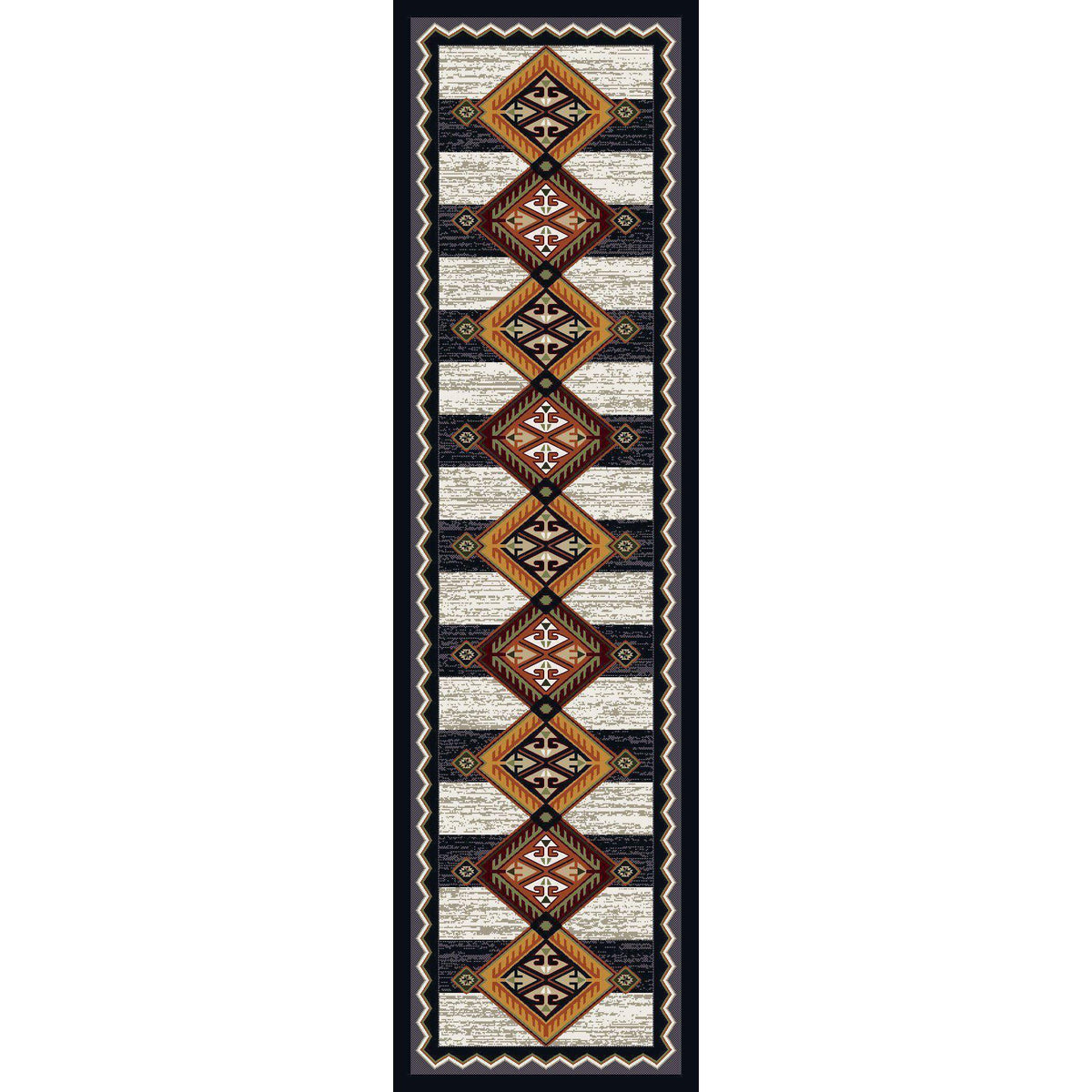 Lineage Pride Rug – Black & White – alternate view