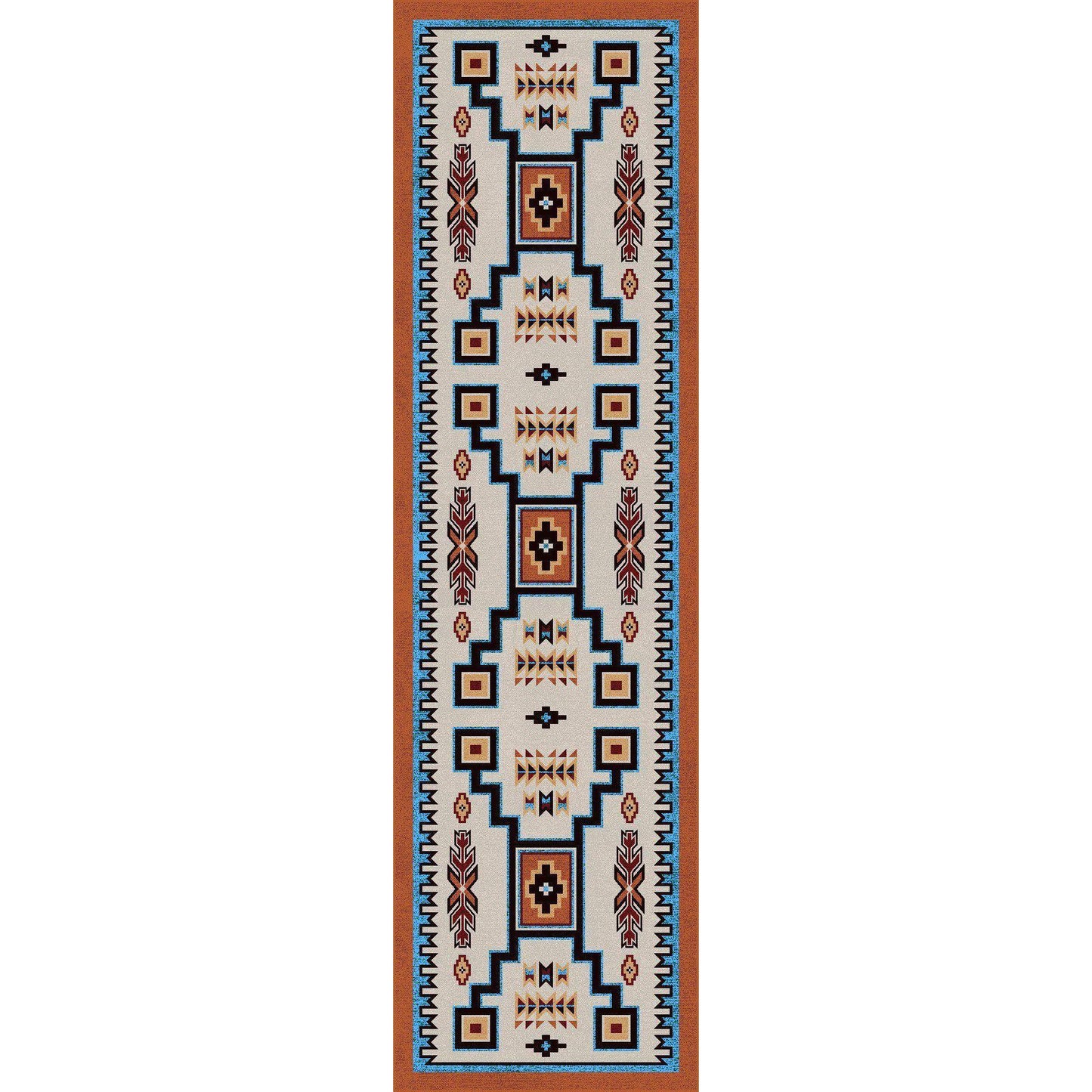 Old Timer - Rust-CabinRugs Southwestern Rugs Wildlife Rugs Lodge Rugs Aztec RugsSouthwest Rugs