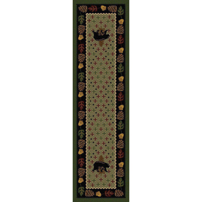 Picnic Bear Rug – Green – alternate view