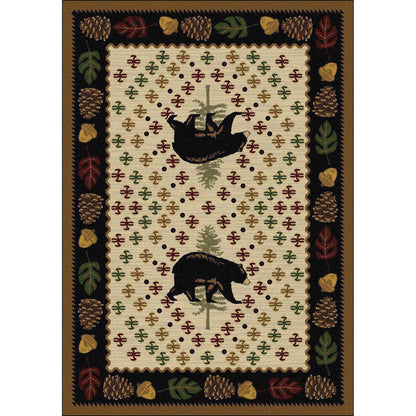 Picnic Bear Rug – Natural – lifestyle