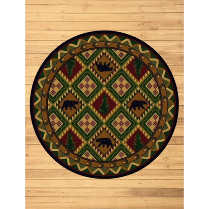 Picnic In The Forest Rug – Woodland – pattern detail