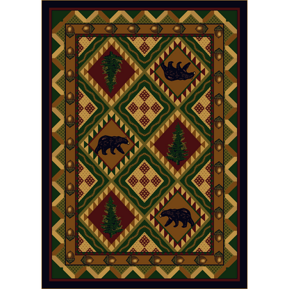Picnic In The Forest Rug – Woodland – lifestyle