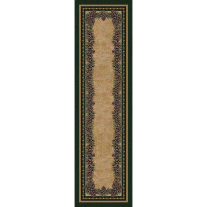Pine Peak Rug – Green – alternate view