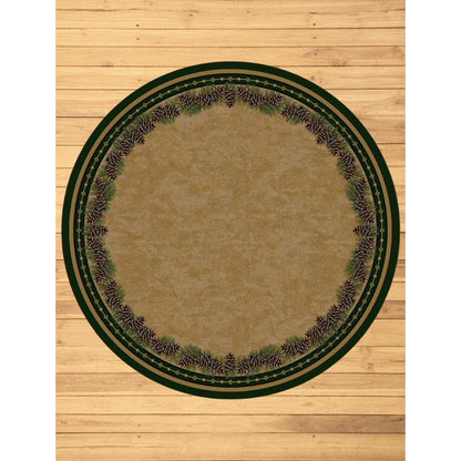 Pine Peak Rug – Green – pattern detail