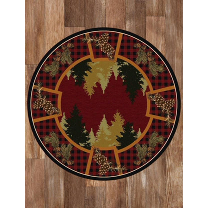 Plaid Outdoorsman Rug – pattern detail