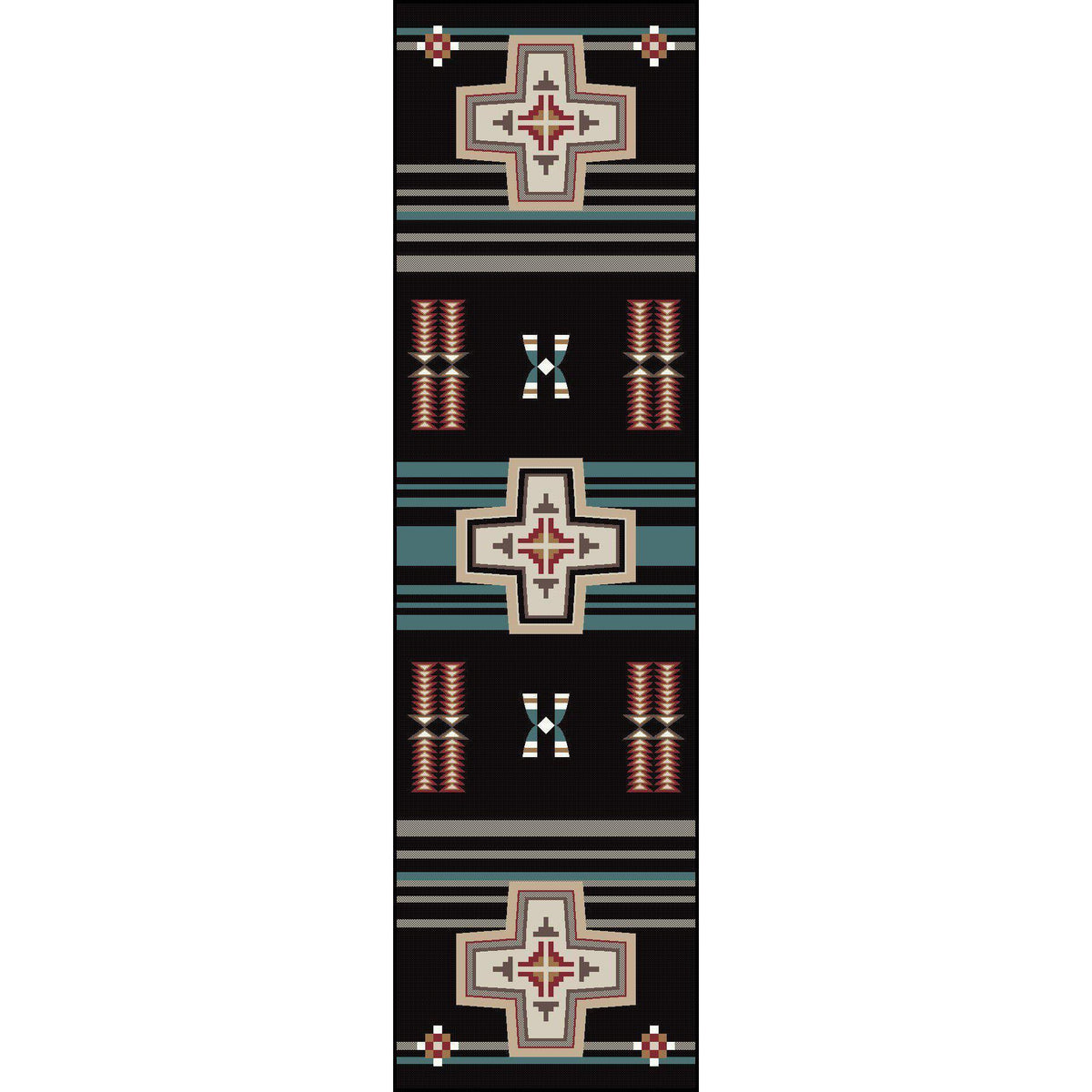 Rio Grande Rug – Black – alternate view