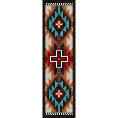 Rustic Crucifix Rug – Electric – alternate view