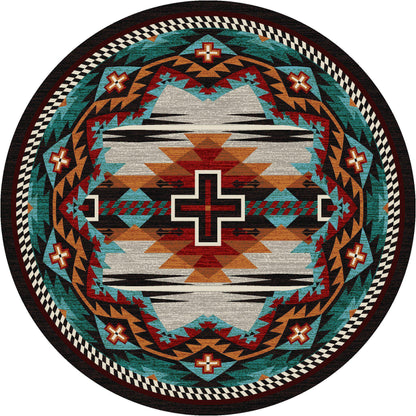 Rustic Crucifix Rug – Electric – alternate view