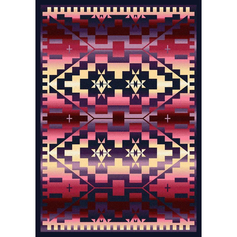Rustic Crucifix - Sunset-CabinRugs Southwestern Rugs Wildlife Rugs Lodge Rugs Aztec RugsSouthwest Rugs