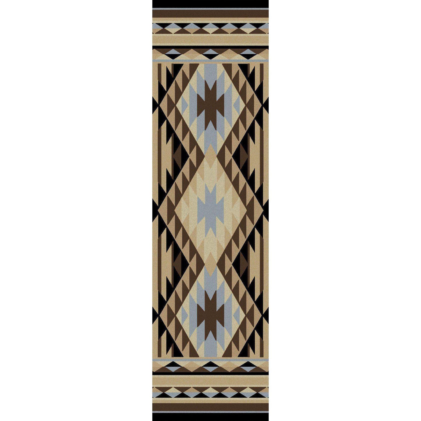 Sand Storm - Blue-CabinRugs Southwestern Rugs Wildlife Rugs Lodge Rugs Aztec RugsSouthwest Rugs