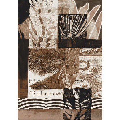 Sea Fisherman Rug – Brown – room setting