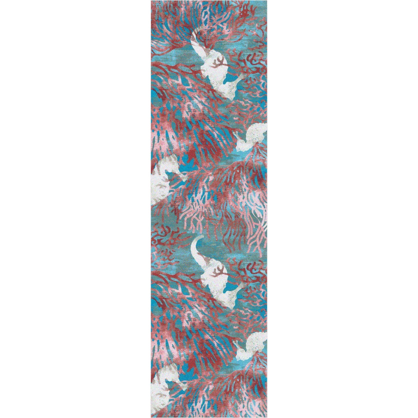 Sea Horse Paradise Rug – Aqua – alternate view