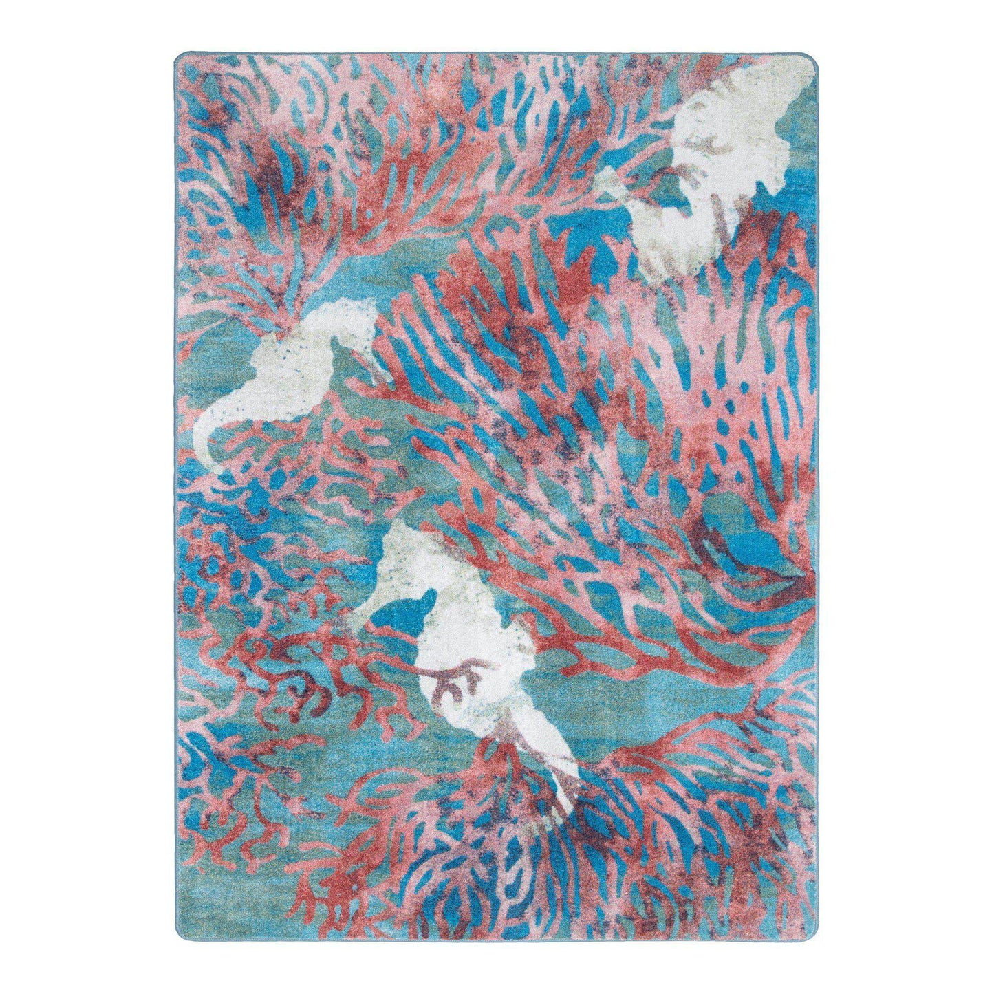 Sea Horse Paradise Rug – Aqua – lifestyle
