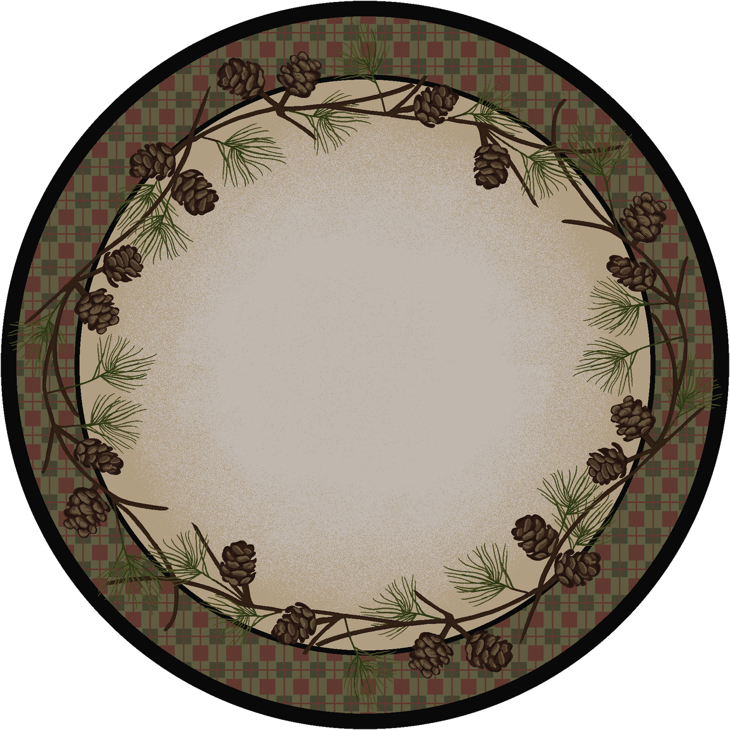 Simple Pines Rug – Natural – pattern detail