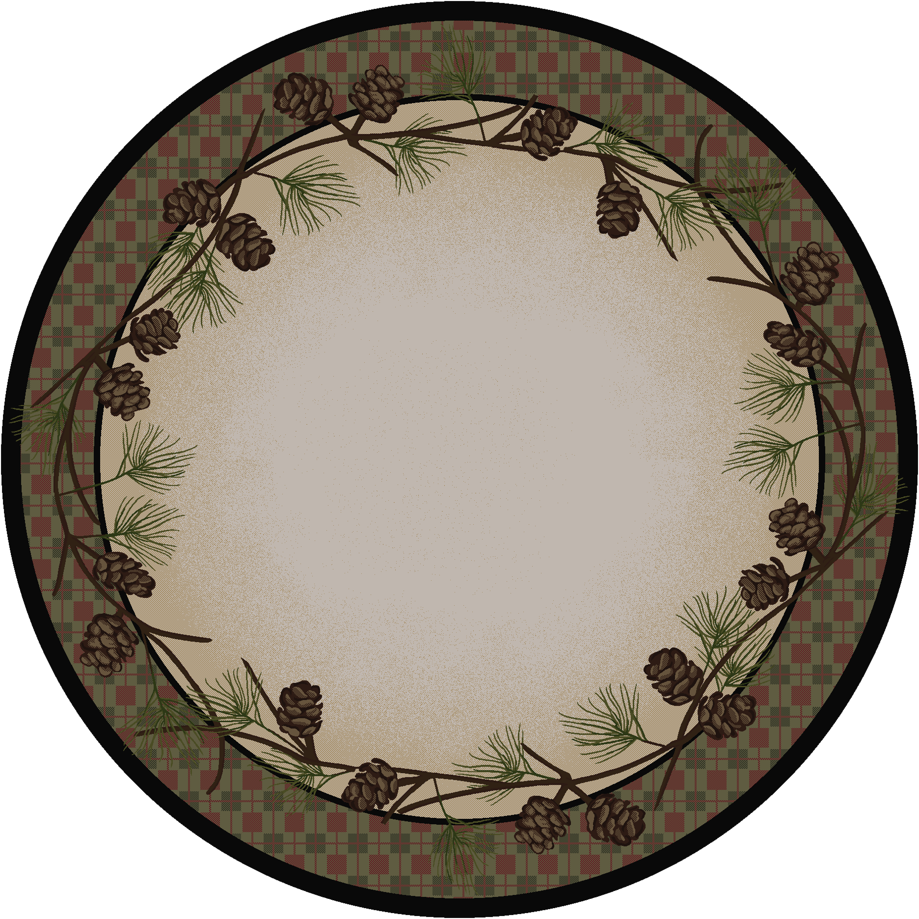 Simple Pines Rug – Natural – pattern detail