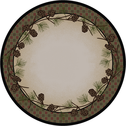 Simple Pines Rug – Natural – pattern detail