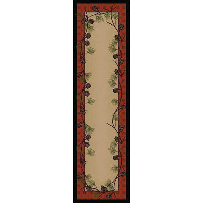Simple Pines Rug – Red Plaid – alternate view