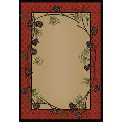 Simple Pines Rug – Red Plaid – lifestyle