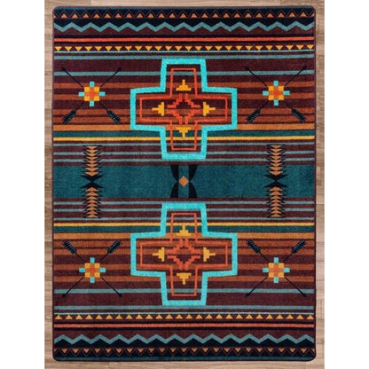 Southwest Abrazos Rug – Sunset – full view