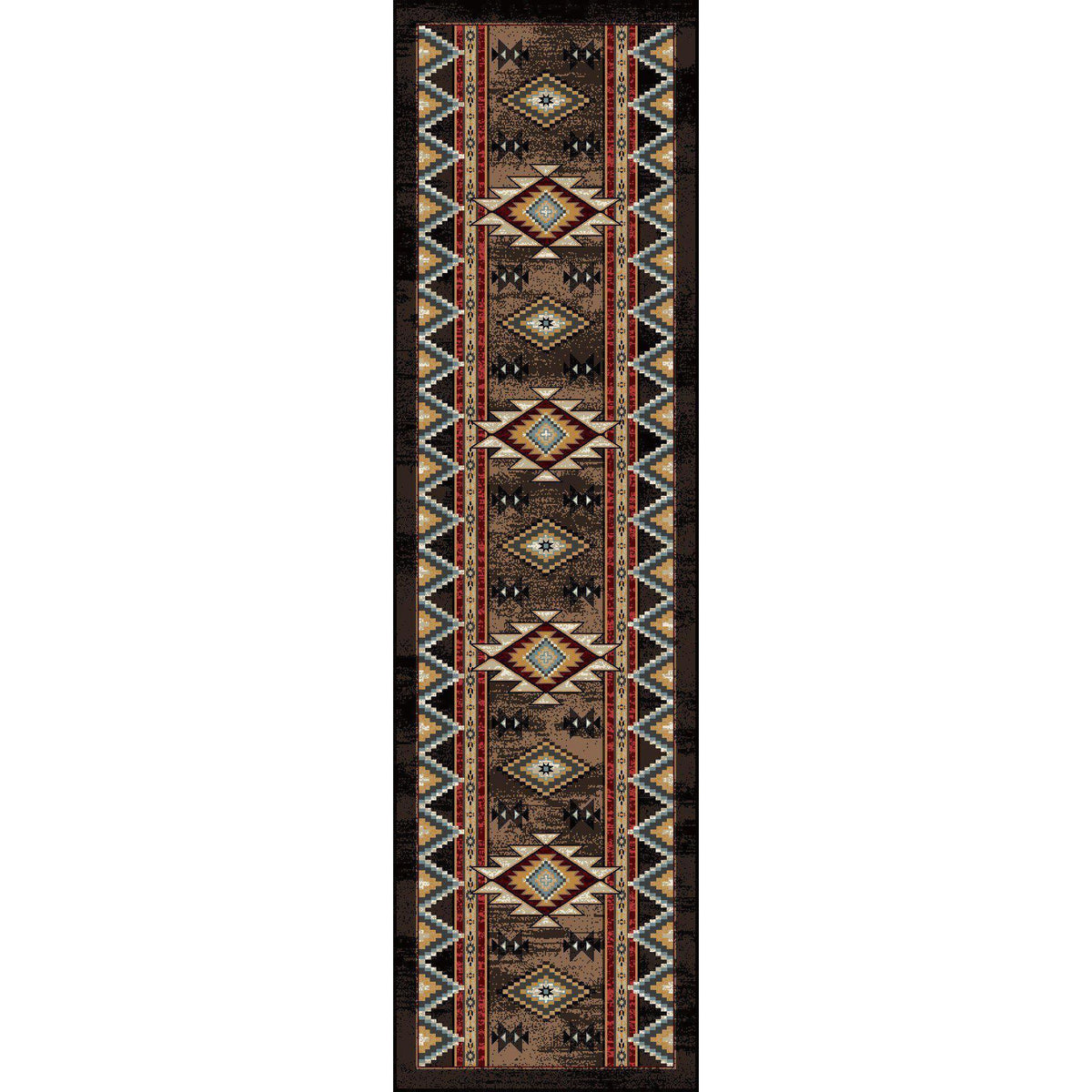Southwest Archers Rug – Brown – alternate view
