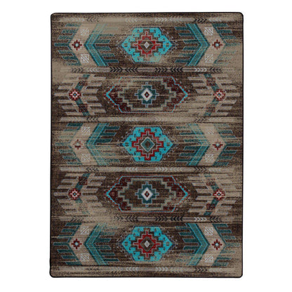 Southwest Nostalgia Rug – Distressed Turquoise – alternate view