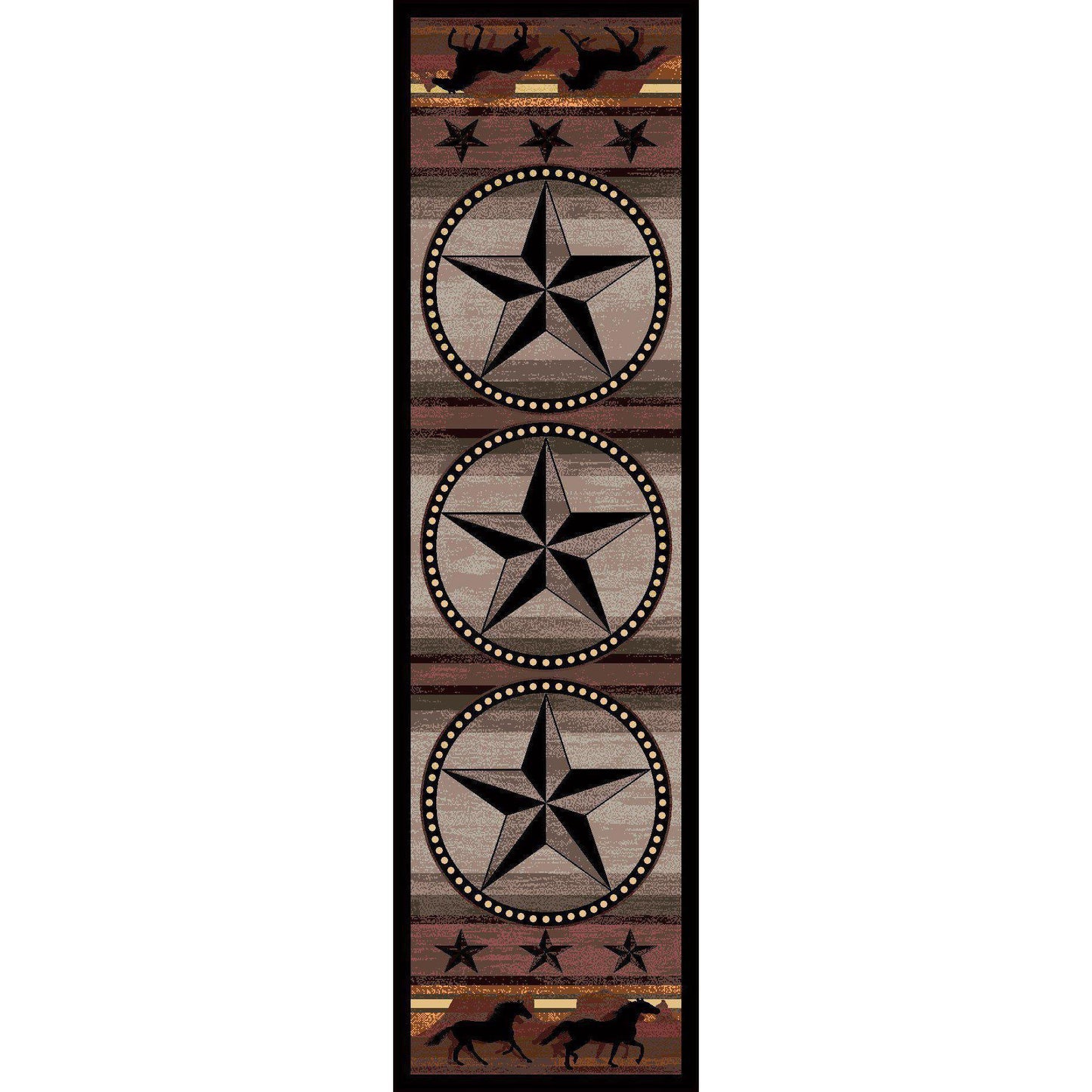 Southwest Stampede - Desert-CabinRugs Southwestern Rugs Wildlife Rugs Lodge Rugs Aztec RugsSouthwest Rugs