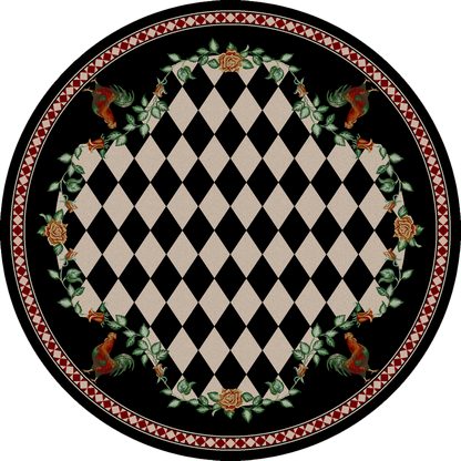 Southwestern Farm Rug – Black – alternate view