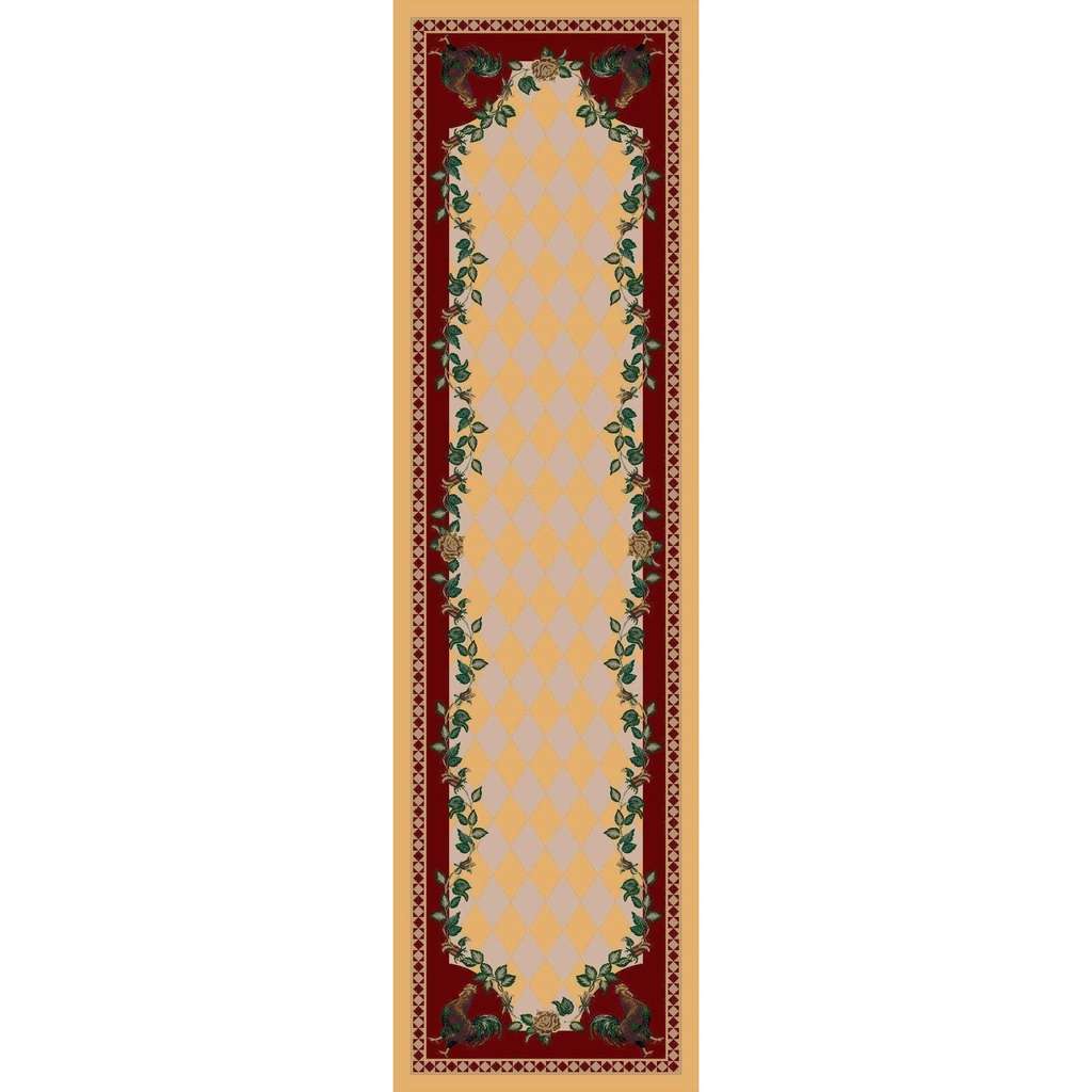 SouthWestern Farm - Yellow-CabinRugs Southwestern Rugs Wildlife Rugs Lodge Rugs Aztec RugsSouthwest Rugs