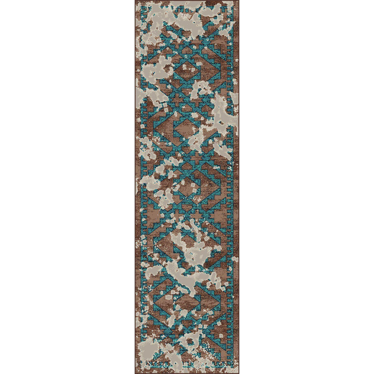 Southwestern Fresco Rug – Turquoise – alternate view