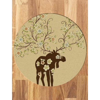 Springtime Moose Rug – Natural – alternate view